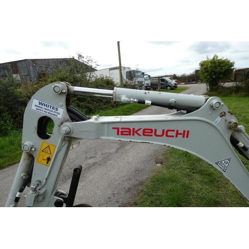 5999 - 1 x Takeuchi TB210R compact excavator / micro digger serial number 211007066, YOM 2021, operating ma... 