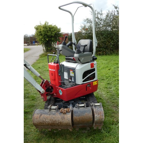 5999 - 1 x Takeuchi TB210R compact excavator / micro digger serial number 211007066, YOM 2021, operating ma... 