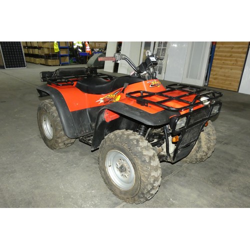 5998 - 1 x Artic Cat 300 4 x 4 quad bike, odometer reads 13,414 miles, 280cc petrol. road registered on reg... 