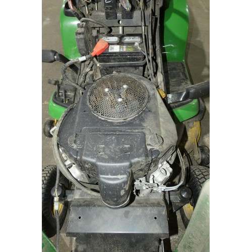 5997 - 1 x John Deere X350R ride on lawn mower with a Kawasaki SRB3/P V-0113 petrol engine manufactured 08/... 