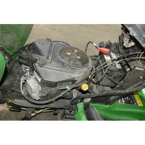 5997 - 1 x John Deere X350R ride on lawn mower with a Kawasaki SRB3/P V-0113 petrol engine manufactured 08/... 