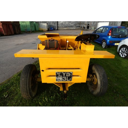 6055 - 1 Thwaites 1 ton dumper with a Petter single cylinder diesel engine, crank start.  reg. No. attached... 