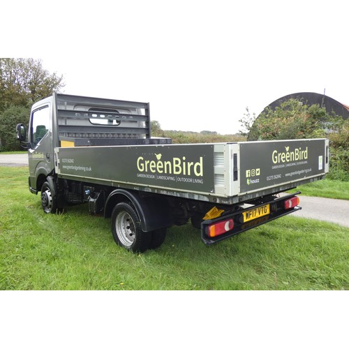 6 - Nissan NT400 Cabstar 35.13 SWB Dci Dropside truck, Grey, Reg: WF17 VTG, 1st Reg 22/04/2017, 6 speed ... 