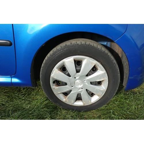 7 - Blue Peugeot 107 active 3 dr hatchback Blue, Reg: WJ13 WLB, 1st reg 31/03/2013, 5 spd manual petrol ... 