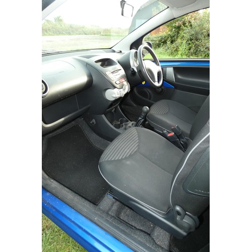 7 - Blue Peugeot 107 active 3 dr hatchback Blue, Reg: WJ13 WLB, 1st reg 31/03/2013, 5 spd manual petrol ... 