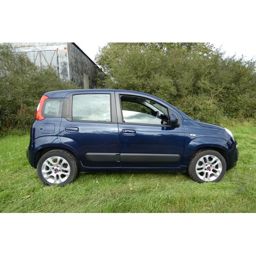 9 - Fiat Panda Lounge 1.2 5dr hatchback, Blue, Reg AX12 BHF, 1st Reg 25/07/2012, 5 spd manual petrol, 12... 