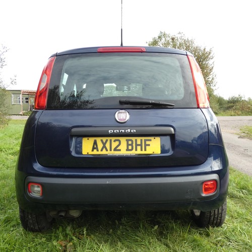 9 - Fiat Panda Lounge 1.2 5dr hatchback, Blue, Reg AX12 BHF, 1st Reg 25/07/2012, 5 spd manual petrol, 12... 