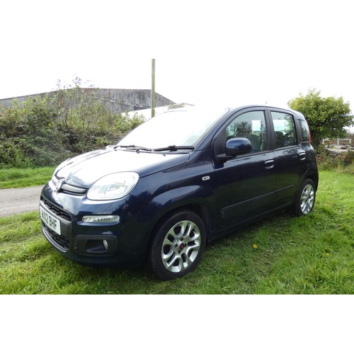 9 - Fiat Panda Lounge 1.2 5dr hatchback, Blue, Reg AX12 BHF, 1st Reg 25/07/2012, 5 spd manual petrol, 12... 