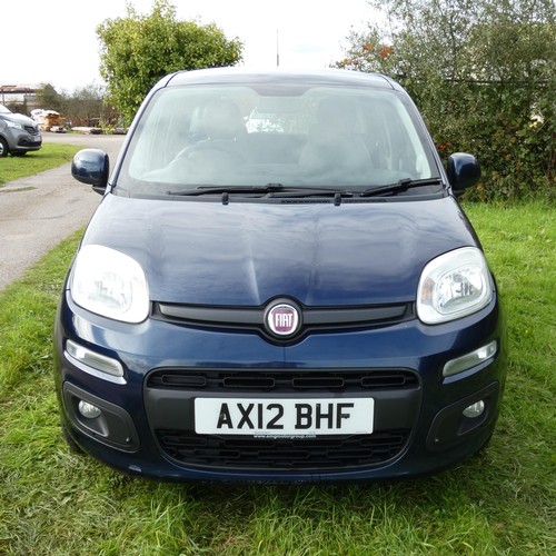 9 - Fiat Panda Lounge 1.2 5dr hatchback, Blue, Reg AX12 BHF, 1st Reg 25/07/2012, 5 spd manual petrol, 12... 