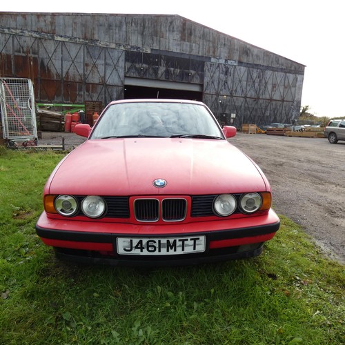 10 - BMW 520i SE 4  dr saloon, Reg  J461 MTT, 17/01/1992, 5 speed manual petrol, Mileage unknown, No MoT,... 