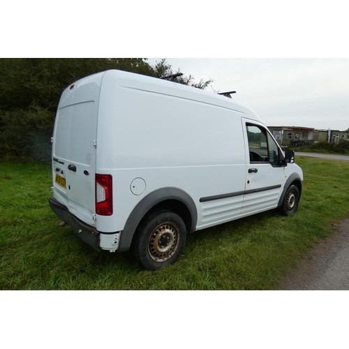 4 - Ford Transit Connect 90 T230 DI High Roof TDCI Van White 90PS, Reg: WA59 EZV, 1st Reg 18/02/2010,  m... 