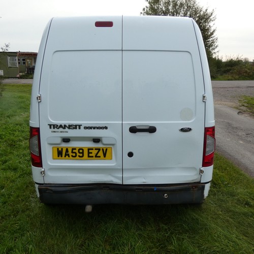 4 - Ford Transit Connect 90 T230 DI High Roof TDCI Van White 90PS, Reg: WA59 EZV, 1st Reg 18/02/2010,  m... 