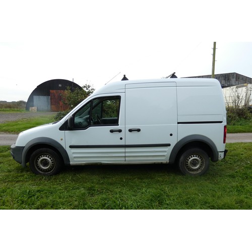 4 - Ford Transit Connect 90 T230 DI High Roof TDCI Van White 90PS, Reg: WA59 EZV, 1st Reg 18/02/2010,  m... 