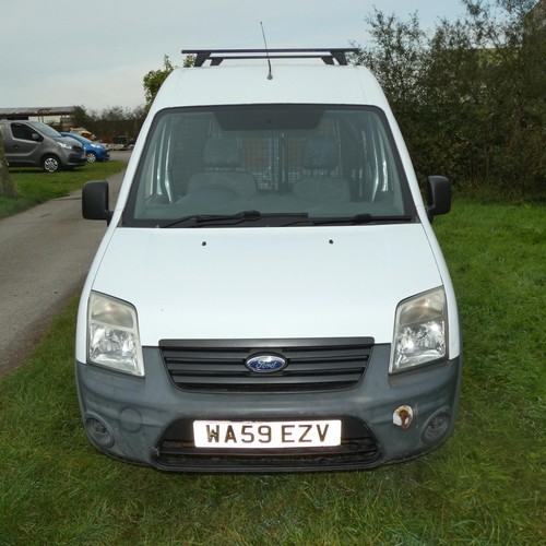 4 - Ford Transit Connect 90 T230 DI High Roof TDCI Van White 90PS, Reg: WA59 EZV, 1st Reg 18/02/2010,  m... 