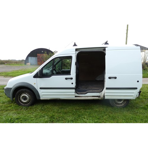 4 - Ford Transit Connect 90 T230 DI High Roof TDCI Van White 90PS, Reg: WA59 EZV, 1st Reg 18/02/2010,  m... 