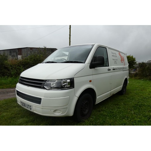 11 - VW  Transporter T28 TDi SWB  84, White panel van, Reg: YD08 UTG, 1st reg 03/03/2008, 5 spd manual Di... 