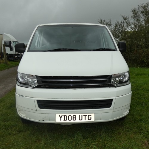 11 - VW  Transporter T28 TDi SWB  84, White panel van, Reg: YD08 UTG, 1st reg 03/03/2008, 5 spd manual Di... 