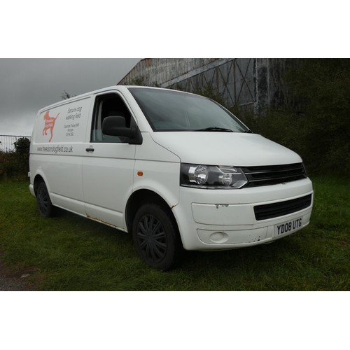 11 - VW  Transporter T28 TDi SWB  84, White panel van, Reg: YD08 UTG, 1st reg 03/03/2008, 5 spd manual Di... 