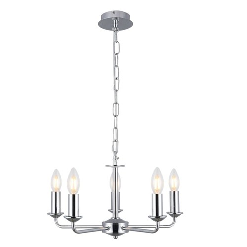 227 - 1 x Deco D0358 Banyan 5-light multi arm pendant light without shades