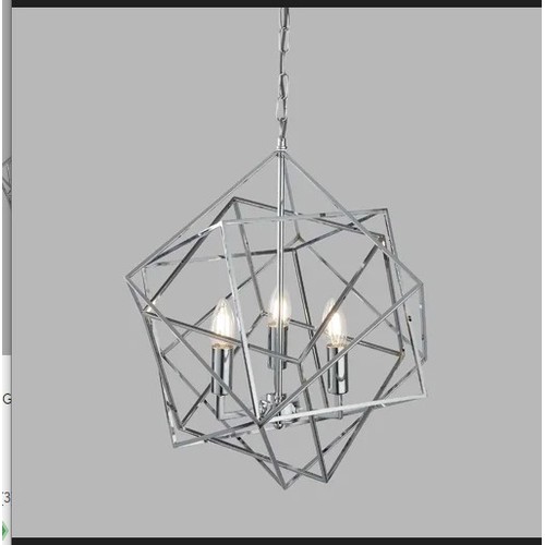 239 - 1 x Lesley 3-light geometric pendant light RRP £193