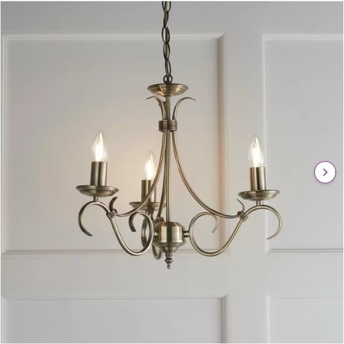 240 - 1 x Barney 3-light candle style chandelier RRP £80