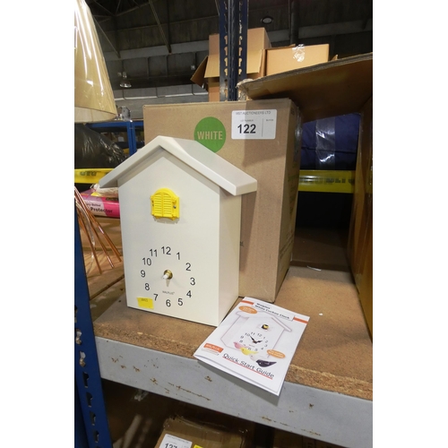 122 - 1 x Walplus white cuckoo clock