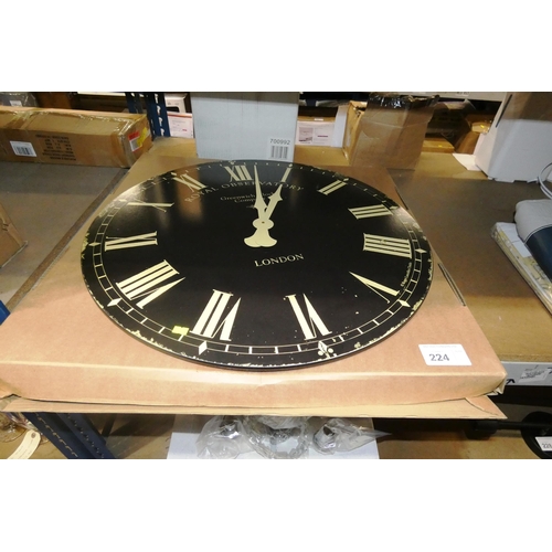 224 - 1 x Royal Observatory oversize wall clock diameter approx 70cm