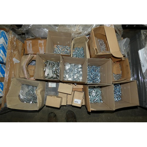 5856 - 1 pallet containing a quantity of various fasteners. Not practical to list in detail so please view ... 