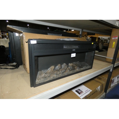 586 - An electric fire inset type IF-34 with remote approx 91x41cm - unboxed - trade