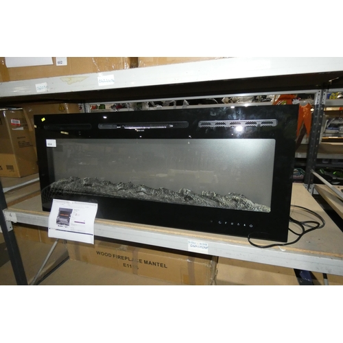 604 - An electric fire inset by Wade Logan type Adrianne size approx 128x55cm - retail approx £185 - unbox... 