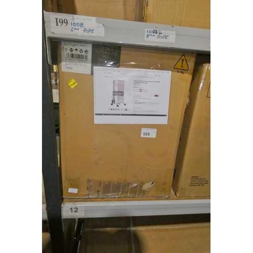 589 - An electric radiator by Von Haus 1500w space heater boxed - trade - returned damaged