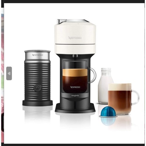 124 - 1 x Magimix Nespresso Vertuo Next deluxe coffee machine with milk frother RRP £125