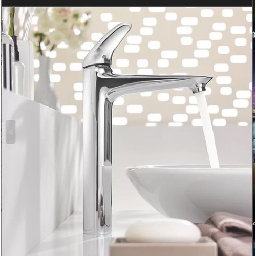 181 - 1 x Grohe Eurostyle solid single lever basin mixer tap with water saving features RRP £178