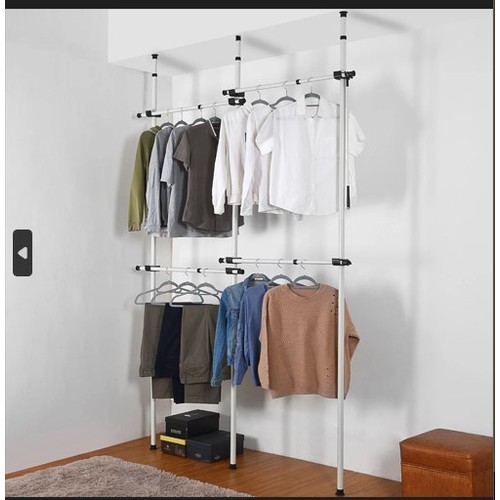 184 - A clothes storage system 130cm - 220cm RRP £41