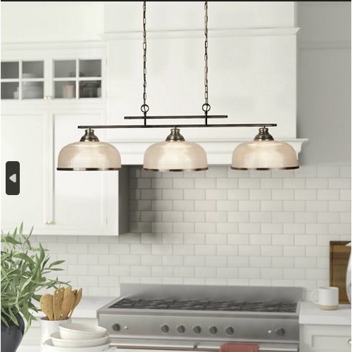 192 - 1 x Asner 3-light kitchen island pendant light RRP £183