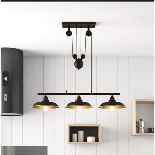 194 - 1 x Cary 3-light kitchen island pendant light RRP £194