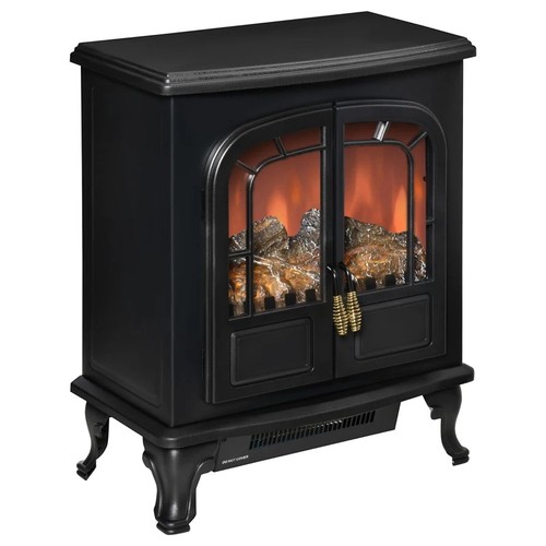 590 - An electric log burner type fire with LED flames 1000/2000w boxed - trade