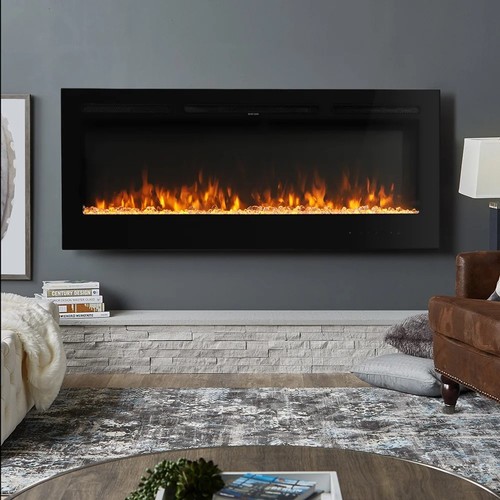 604 - An electric fire inset by Wade Logan type Adrianne size approx 128x55cm - retail approx £185 - unbox... 