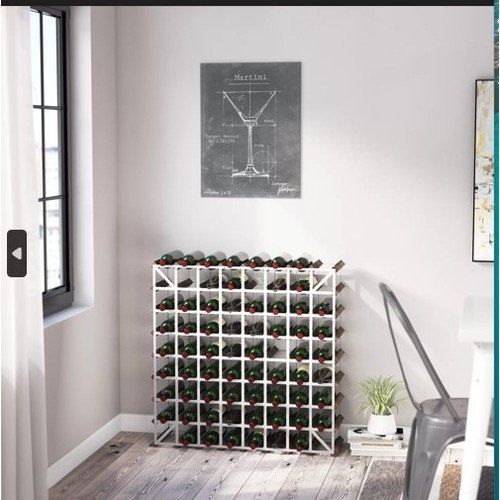 198 - 1 x Liddle 72 bottle floor wine rack £109