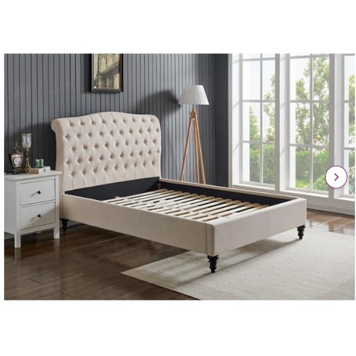 734 - A Connell upholstered 5ft ottoman bed frame RRP £369. Supplied in four boxes and No mattress is incl... 