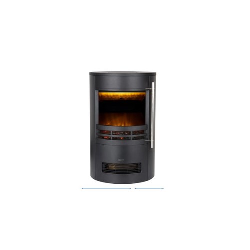 615 - An electric round contemporary fire with 3D flame effect by Warmlite type WL46022 retail approx £229... 