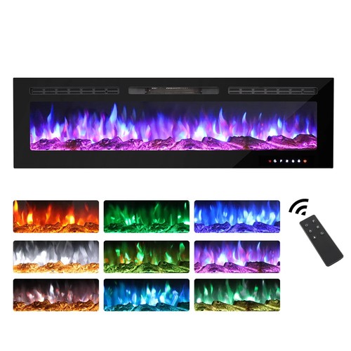 598 - An electric 3 sided fire inset by Digital flames type 50