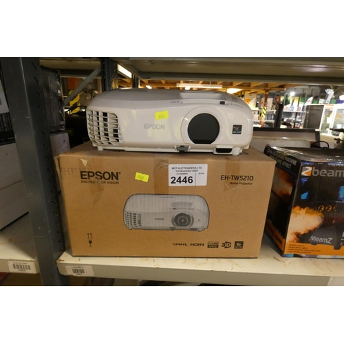 2446 - An Epson hdmi 3D projector type EH-TW5210 - trade