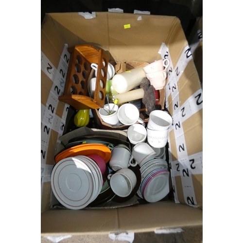 2013 - A quantity of various household items including crockery, glassware etc. Contents of 1 shelf