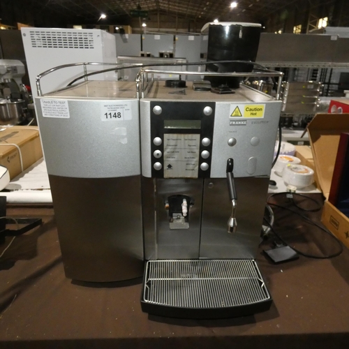 1148 - A commercial bean to cup coffee machine by Franke type Evolution, missing internal coffee drawer and... 