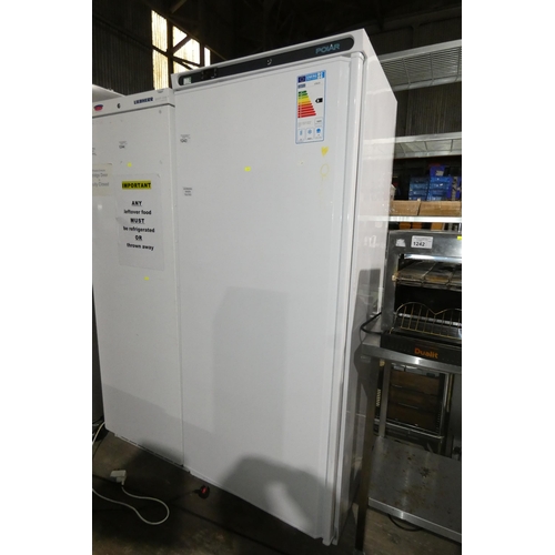 1243 - A tall upright commercial freezer by Polar type CD615 - trade Tested Working