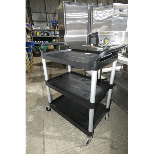 1419 - A Rubbermaid two tier trolley