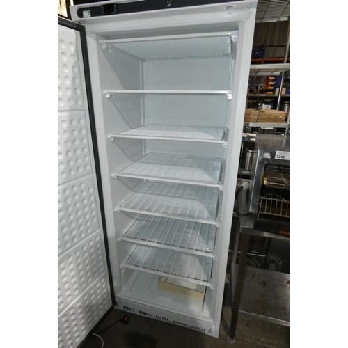 1243 - A tall upright commercial freezer by Polar type CD615 - trade Tested Working