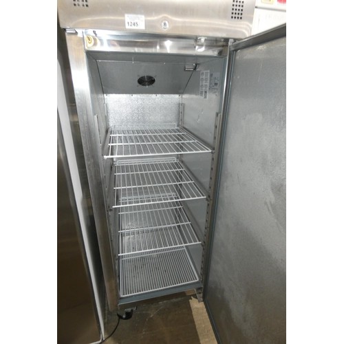 1245 - CAT ALT: A commercial stainless steel upright freezer by Polar type G593 - trade Tested Working