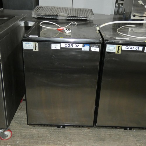 1290 - A commercial stainless steel under counter fridge by Derby type G18c - trade Tested Working